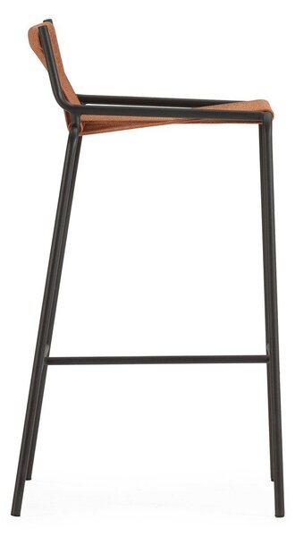 Теракотен метален бар стол (височина на седалката 65 cm) Emily – Marckeric