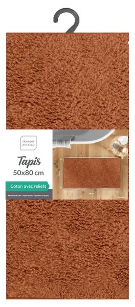 Теракотен килим за баня 50x80 cm Mael – douceur d'intérieur