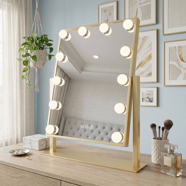 Огледало LED HOLLYWOOD L.Gold 30x40