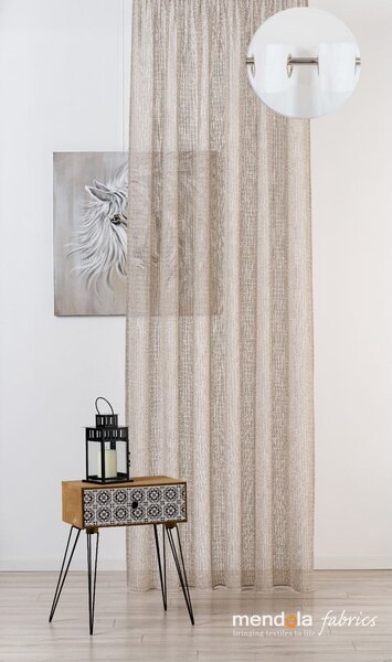 Бежова завеса 140x260 cm Pescara - Mendola Fabrics