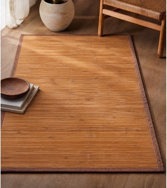 Бамбуков килим в естествен цвят 60x90 cm - Casa Selección