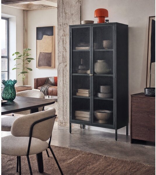 Тъмнозелен метален шкаф 90x190 cm Bronco - Unique Furniture