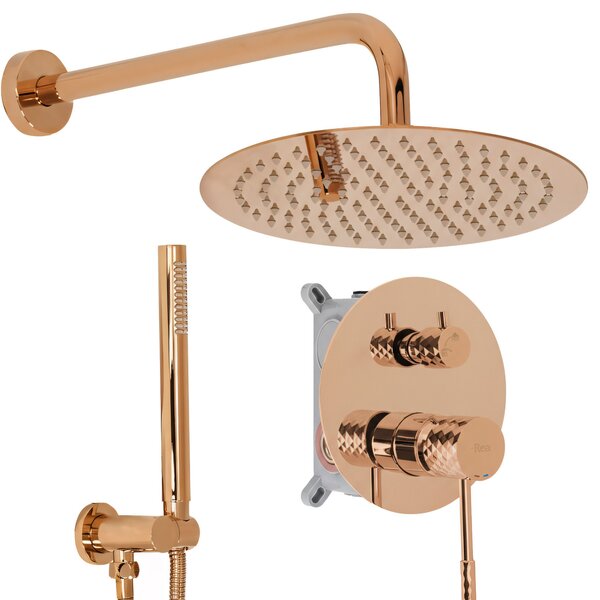 Душ система за вграждане Rea Lungo Diamond Copper