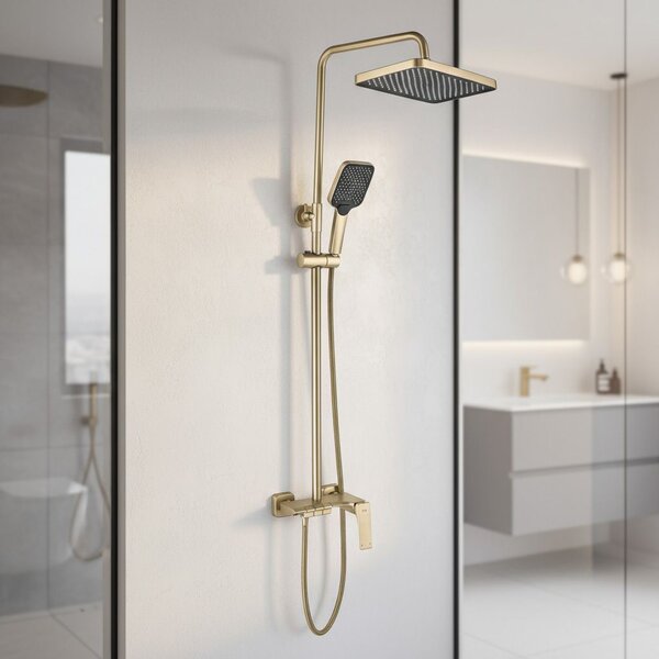 Комплект за душ PREMIUM REA JOE Brush Gold