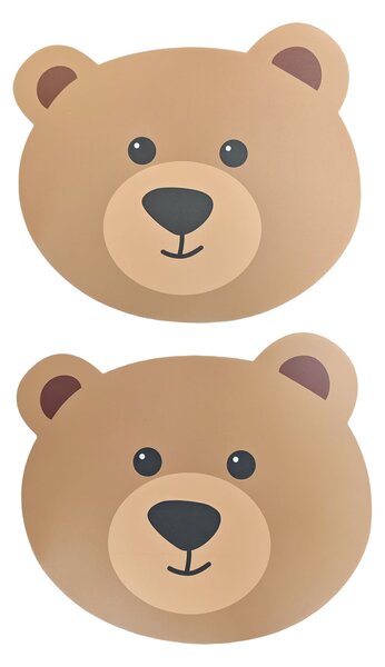 Sinsay - Подложки за маса във формата на котета 2 pack - кaфяв