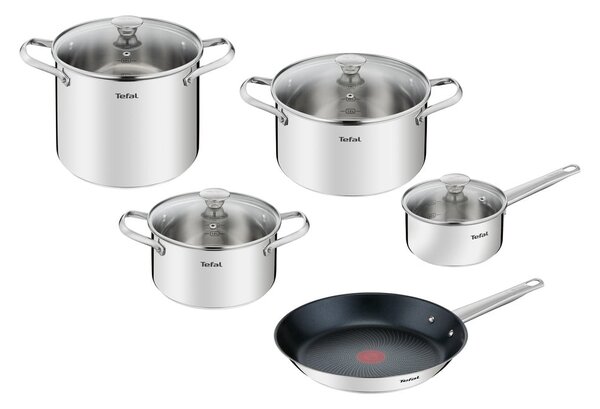 Комплект съдове от неръждаема стомана 9 бр. Cook Eat - Tefal