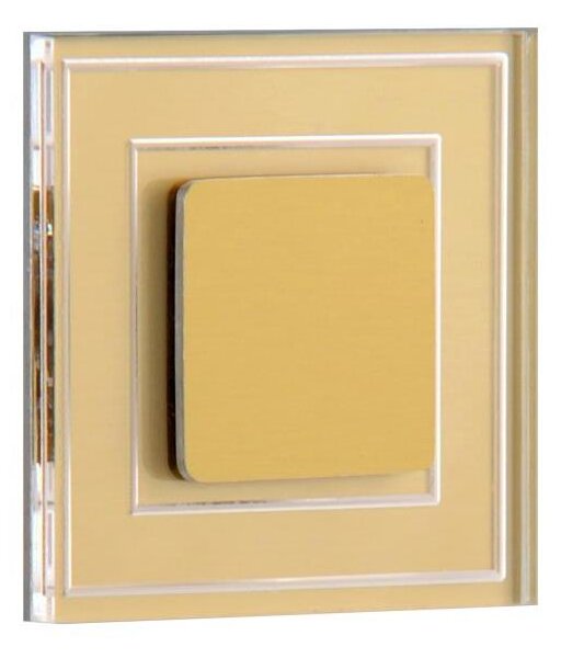 LDST KE-01-SZ-BC8 - LED стълбищна лампа KELLY 8xLED/1,2W/230V златна 3500K