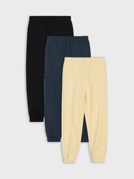 Sinsay - Oversize панталони от плат Pique и French Terry 3-pack - нави