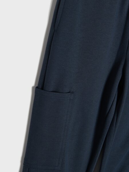 Sinsay - Oversize панталони от плат Pique и French Terry 3-pack - нави