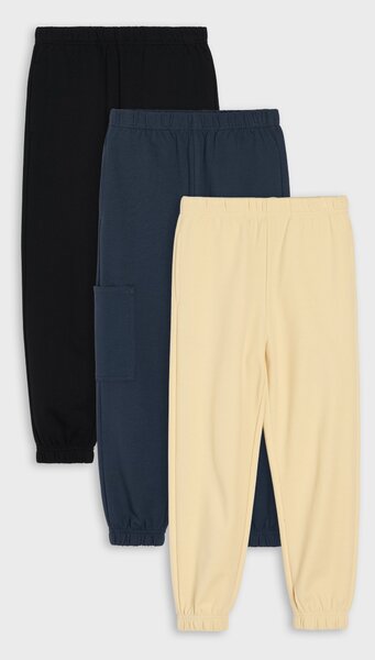 Sinsay - Oversize панталони от плат Pique и French Terry 3-pack - нави