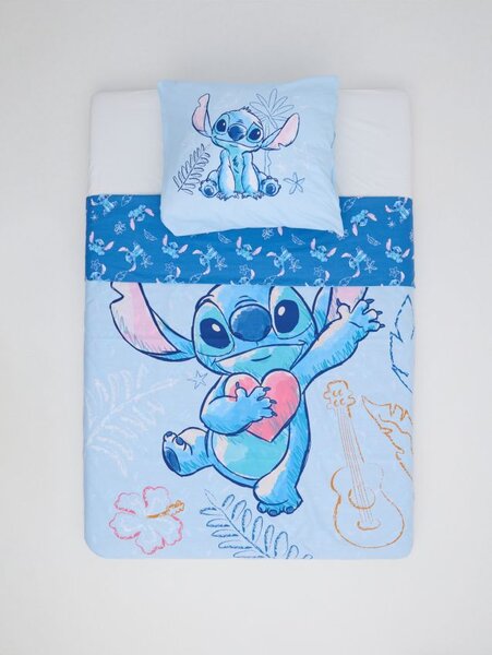 Sinsay - Комплект двустранно детско спално бельо Stitch - бледосиньо