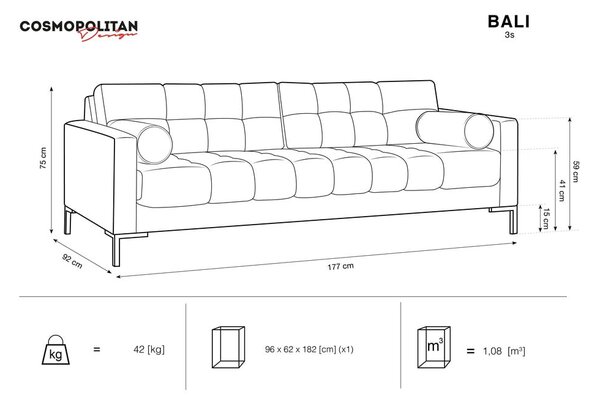 Светлобежов диван Bali - Cosmopolitan Design