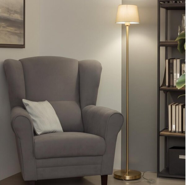 Brilagi - LED подова лампа CERIA 1xE27/20W/230V Ø 20,5 см сива/златна