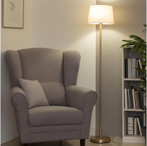 Brilagi - LED подова лампа CERIA 1xE27/20W/230V Ø 30 см бежова/златна