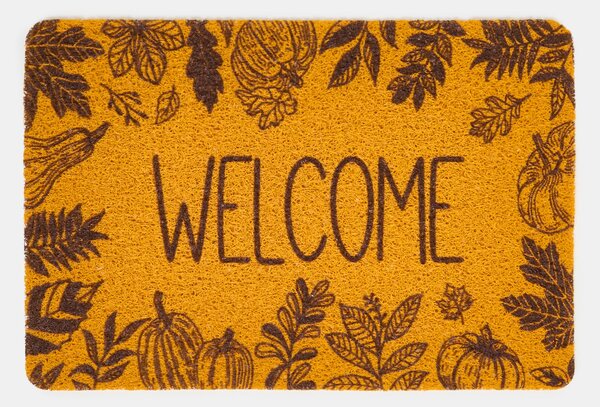 Sinsay - Постелка с надпис Welcome - жито