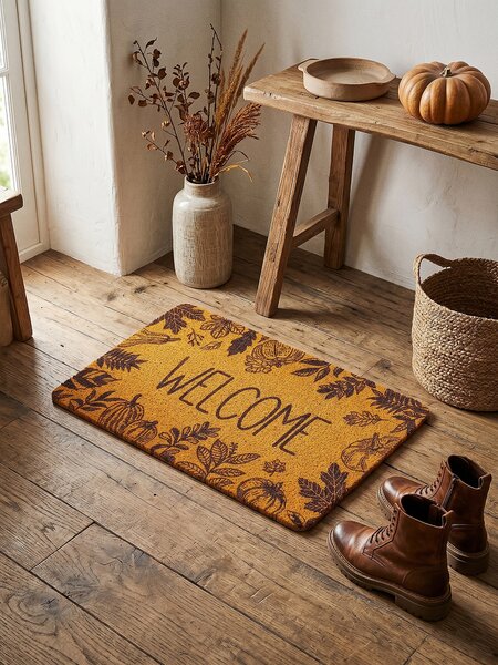 Sinsay - Постелка с надпис Welcome - жито