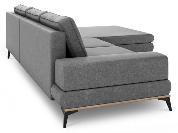 Сив разтегателен диван ъгъл , десен ъгъл Planet - Windsor & Co Sofas