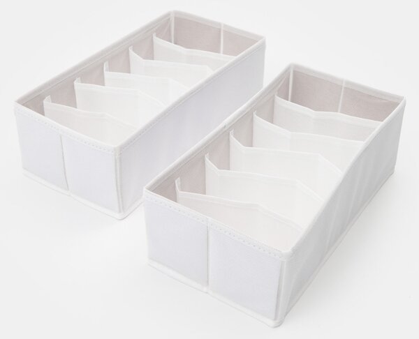 Sinsay - Комплект органайзери за бельо 2 pack - бял