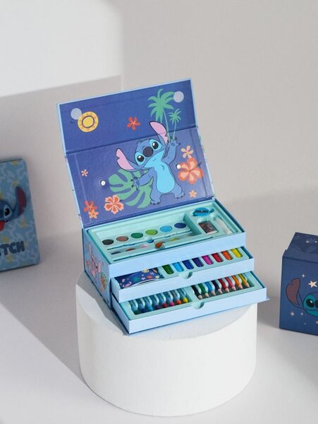 Sinsay - Комплект художествени принадлежности в органайзер 52 pack Stitch - cин