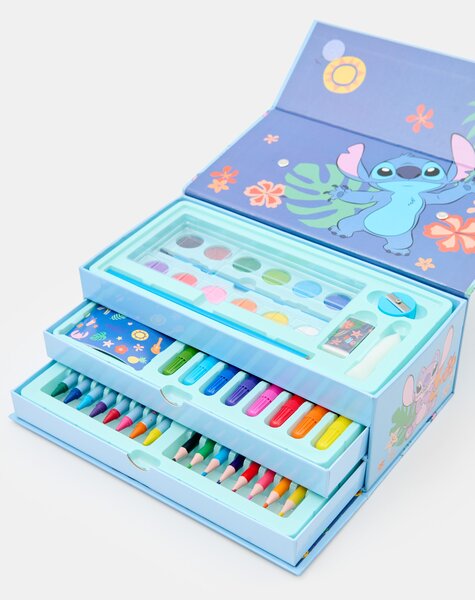 Sinsay - Комплект художествени принадлежности в органайзер 52 pack Stitch - cин