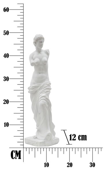 Бяла декоративна фигурка Statua Woman - Mauro Ferretti