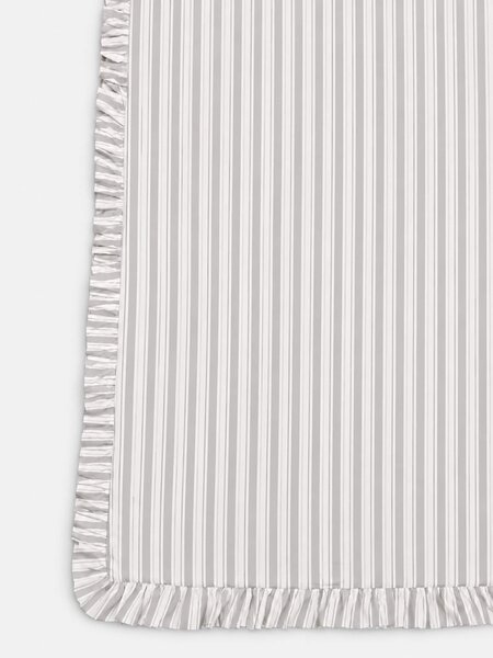 Sinsay - Комплект спално бельо с растителен мотив и волани - кремав