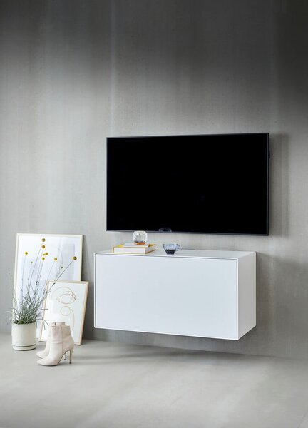 Бяла маса за телевизор 91x46 cm Edge by Hammel - Hammel Furniture