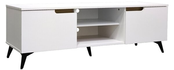 ТВ шкаф, Kemvio, Pako, бял, 120x38x44 см