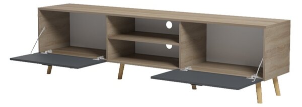 ТВ шкаф, Gorna, Pako, антрацит 180x35x48,6 см