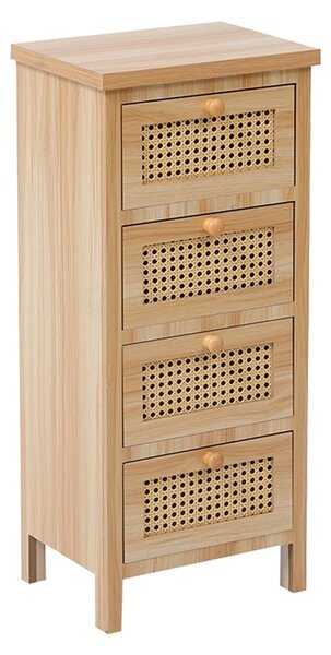 Комод с чекмеджета, Scandy, Pako, Natural 34,5x26x78,5 см
