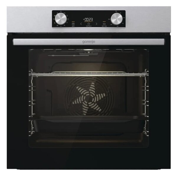 Фурна за вграждане Gorenje BO6735E02XK0, клас А, 77 л. обем, AquaClean, FastPreheat, GentleBake, FrozenBake, инокс