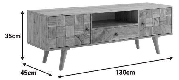 Comoda TV, Firpo, Pako, Natural 130x35x45 cm