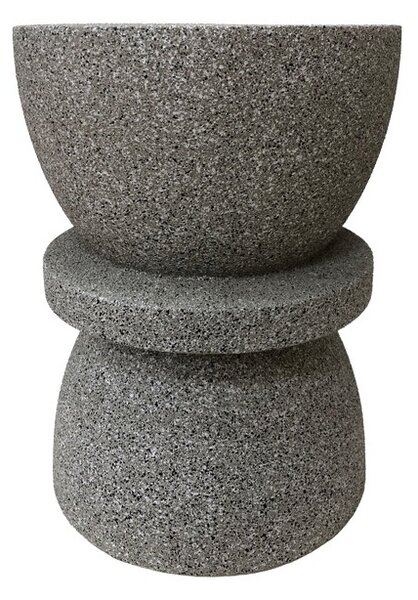 Masuta laterala, Sezano, Pako, Gri 34x34x45 cm