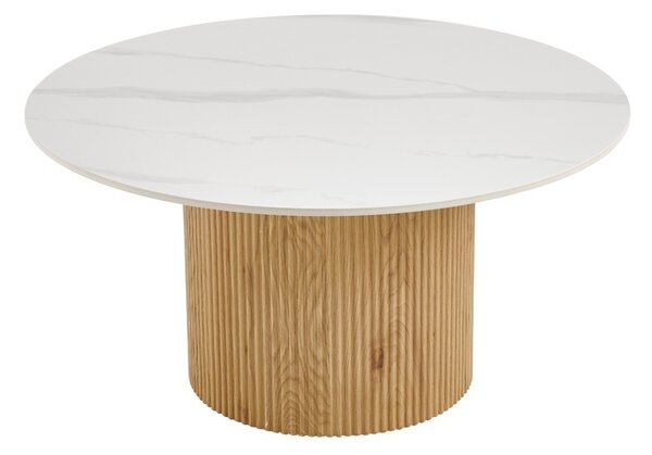 Masuta de cafea, Sikulu, Pako, Alb 80x80x40 cm