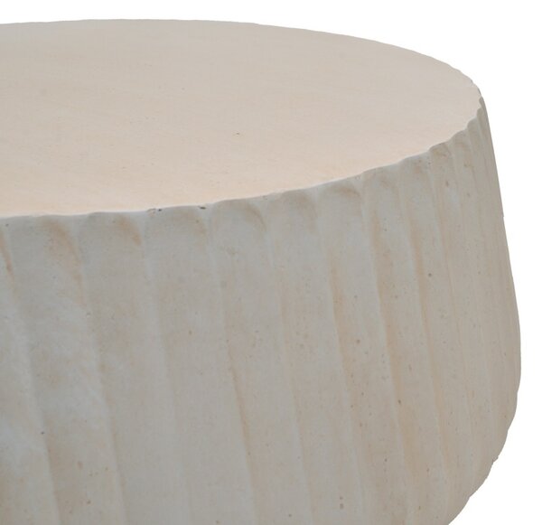 Masuta de cafea, Rongo, Pako, Crem 80x80x41 cm