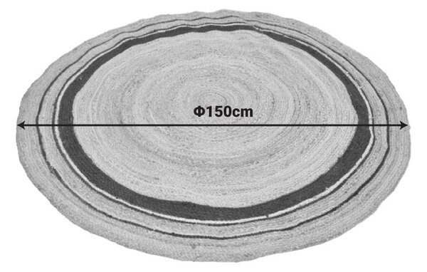 Covor forma rotunda, Regaleto, Pako, Natural 150x150x0 cm