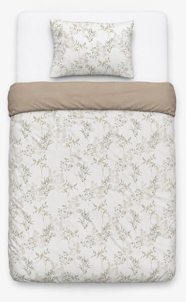 Sinsay - Комплект Спално Бельо с Растителен Мотив - кафеникаво зелено