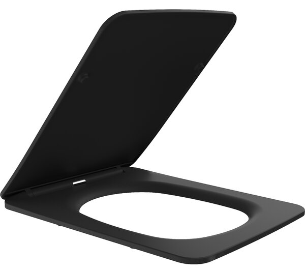 Mexen Vera седалка с плавно затваряне slim, дуропласт, черен мат - 39164085