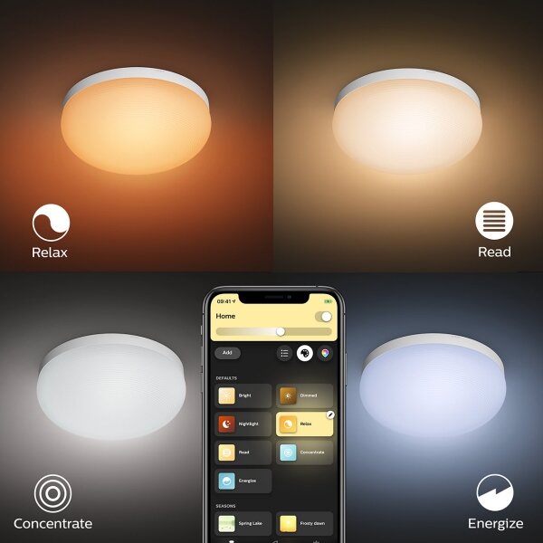 Philips 40905/31/P9 - LED RGBW Плафон Hue FLOURISH LED/32W/230V