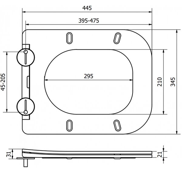 Mexen Teo седалка с бавно падане slim, дуропласт, капучино мат - 39840064