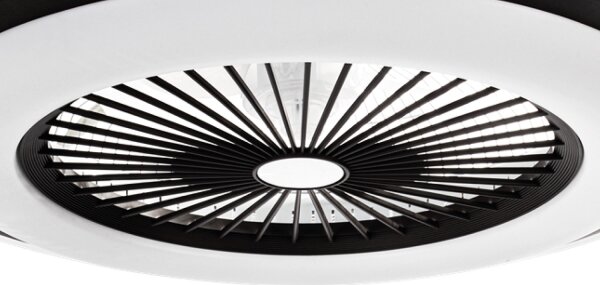 LED Димируема лампа с вентилатор ZEPHYR LED/48W/230V черна + д.у