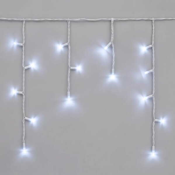LED външна гирлянда 50xLED/3x0,4m IP44 студено бяла