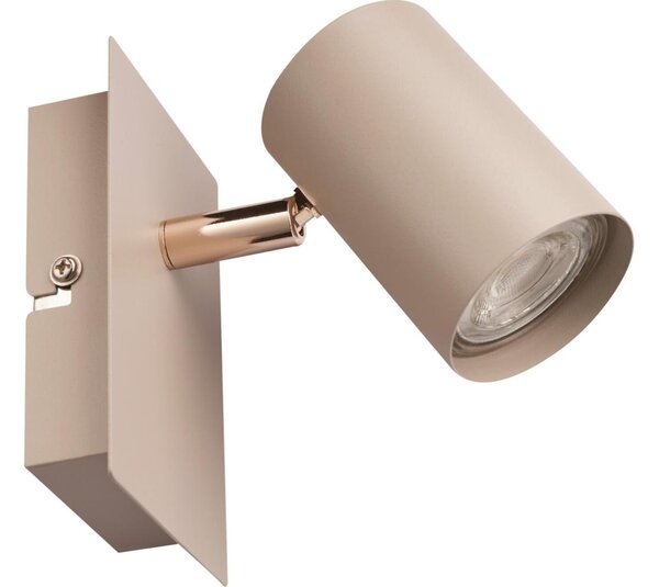 Kanlux 90780 - Стенно точково осветително тяло EVALO 1xGU10/10W/230V бежово/златно