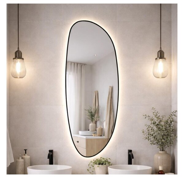 Baltica Design-LED Огледало с подсветка STONE FLUID 15W/230V 4500K 155x50 cm IP65 ч