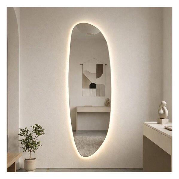 Baltica Design-LED Огледало с вградено осветление STONE FLUID LED/15W/230V 4500K 155x50 cm IP65