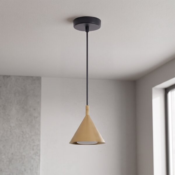 Brilagi - Полилей на кабел CONE SINGLE 1xGX53/15W/230V златен