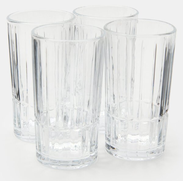 Sinsay - Чаши с релефен мотив 4 pack - clear