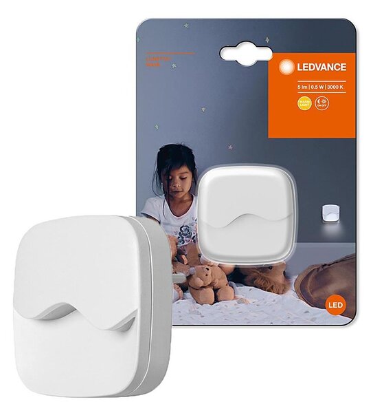 Ledvance - LED Нощна лампа за контакт със сензор LUNETTA LED/0,5W/230V