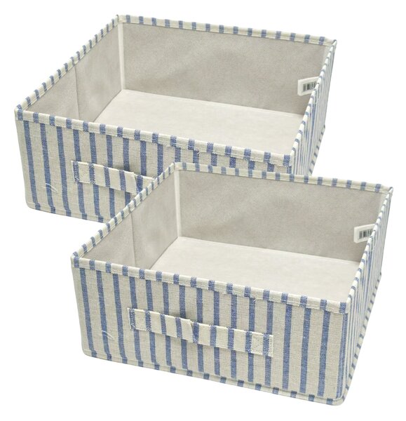 Sinsay - Сгъваеми кутии за съхранение на райета 2 pack - нави