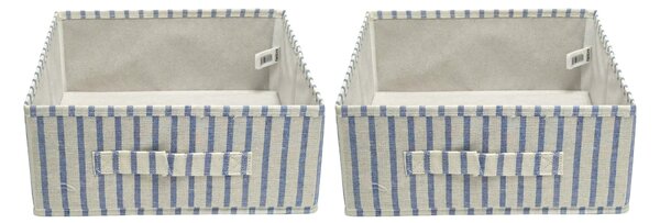 Sinsay - Сгъваеми кутии за съхранение на райета 2 pack - нави